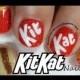 Kit Kat Inspired Nail Art