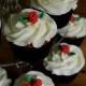 Red roses wedding cupcakes