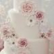 Falling Flowers Wedding Cake