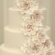Rose Cascade Wedding Cake