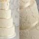 Ivoire Dentelle gâteau de mariage
