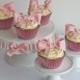 Pink Bow Cupcakes