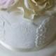 Roses & Thistle Lace Wedding Cake
