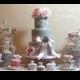 Dove Grey And Pink Wedding Cake Table