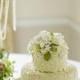 Three Tier Green Lace Cake