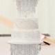 Chandelier Cake With Lace And Ruching