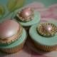 Bling Cupcakes Pink Brooches