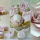 Roses, Bow And Cameo Cupcakes