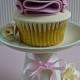 Weinlese-rosa Rüschen Cupcake