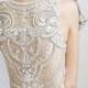 Ivory wedding dress embellished with rhinestones