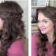 Simple Half Up Hairstyle - My Bridesmaids Hairstyles