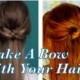 Make A Bow With Your Hair! Back To School Down-Dos #5