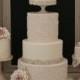 Rose And Lace Wedding Cake