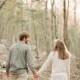 Rustic woodland engagement session