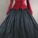 Red Jacket Winter Gothic Victorian Costume Dress