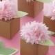 Martha Stewart Crafts - Vintage Girl Collection - Treat Boxes - Pom Pom Flower
