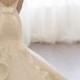 Ivory mermaid shaped wedding dress
