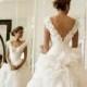 Elegant white wedding gown by Steven Khalil