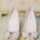 Sparkle Bow Bridal Shoes 