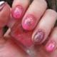 Pink Glitter Nails 