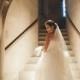Bridal wedding photography idea on stairs
