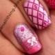 Detailed Pink Nail Design. 