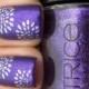Фиолетовый цветок ногтей