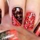 Red Leopard Nails 