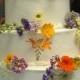 Wild Flowers Wedding Cake. 
