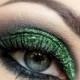 Green Glitter Eyeshadow 