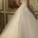 Low back fairytale wedding dress
