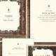 Rustikale Weinlese-Postkarte Hochzeits-Einladung