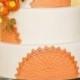 Tangerine gâteau de mariage