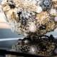 Lillybuds Decadence Gold And Black Wedding Bouquet Of Brooches