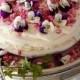Edible Organic Flowers Spring Wedding Cake