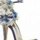 Blue wedding shoe by Brian Atwood