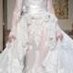 Gorgeous white lace wedding dress by Zuhair Murad