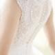 Elegant white wedding with cup shaped sleeves