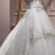 Fairytale ball gown with floral laces and crystals
