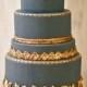 Navy Blue & Gold Cake 