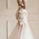 Gorgeous wedding dress with floral laces