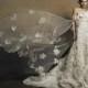 Butterfly style ivory wedding dress