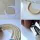 Simple steps to make pearl collar necklace