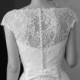 Vintage style white wedding dress