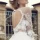 An amazing white net wedding gown