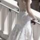 Transparent back wedding gown by Mira Zwillinger