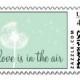 Dandelion On Mint Love Stamp