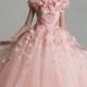 Satin pink wedding dress for the princess