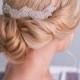 JEWELL, Beaded Wedding Headpiece, Bridal Hair Piece, Hair Clip, Rhinestone Hair Piece, Rhinestone Fascinator