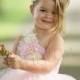 Hellrosa Blumenmädchen Tutu-Kleid, Blumenmädchen Kleid, Ballettröckchen-Kleider, Hochzeits